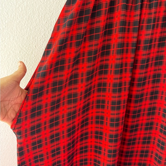 BUCKETLIST Red and Black Checkered Dress - Picture 3 of 7